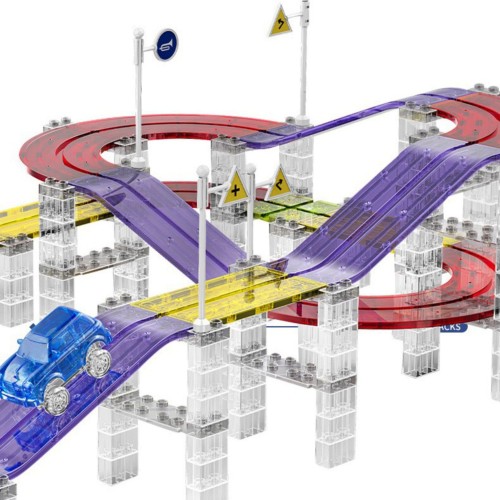 Magnetyczny Tor Samochodowy Wyścigowy + Autko 76 el.