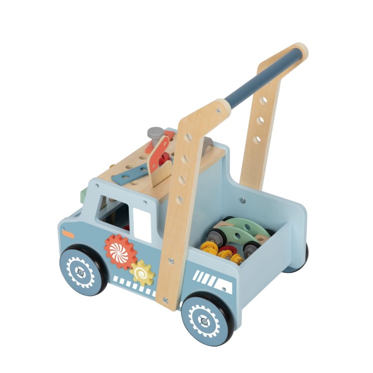 Drewniany Chodzik Samochód Mini Warsztat STEM