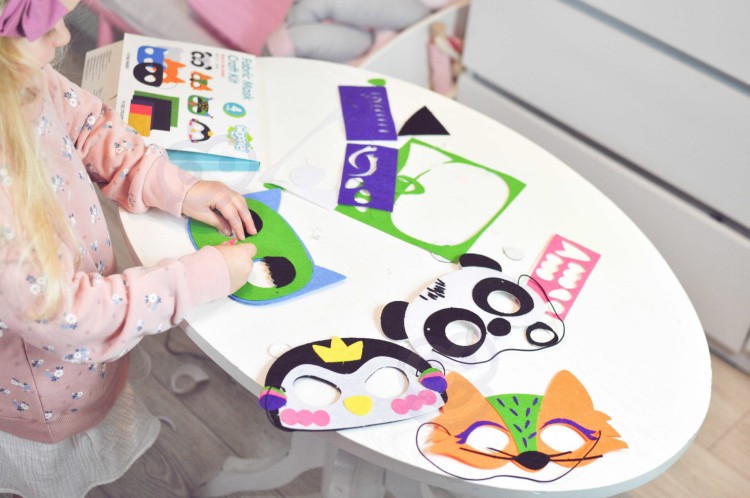 WOOPIE ART&FUN Zestaw Kreatywny Maski Filcowe Zrób to Sam 4 szt.