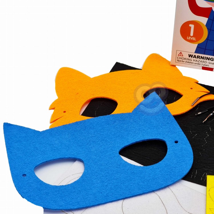 WOOPIE ART&FUN Zestaw Kreatywny Maski Filcowe Zrób to Sam 4 szt.