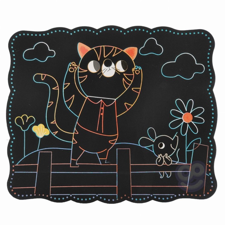 WOOPIE ART&FUN Zestaw Kreatywny Wydrapywanki dla Dzieci 7 el.