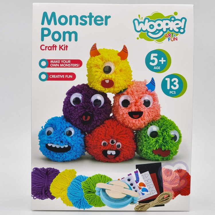 WOOPIE ART&FUN Zestaw Kreatywny Zrób Potworka Monster Pom