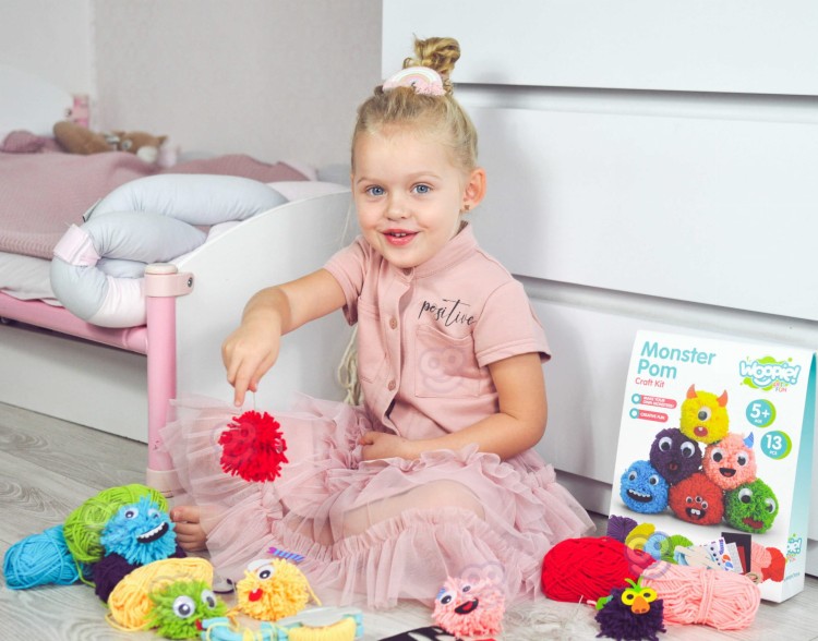 WOOPIE ART&FUN Zestaw Kreatywny Zrób Potworka Monster Pom
