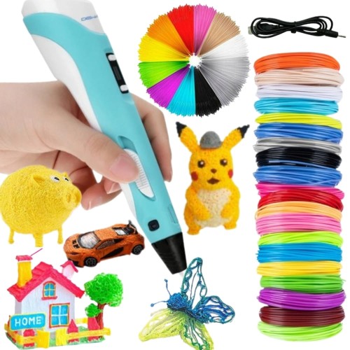 WOOPIE Długopis 3D Dla Dzieci Zestaw z Wyświetlaczem LED - Kreatywna Zabawa