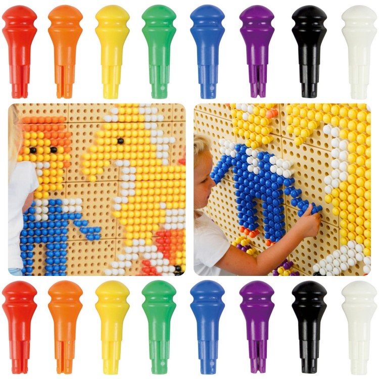 MASTERKIDZ Kolorowe Kołeczki Do Tablicy Naukowej 512 Sztuk 8 Kolorów