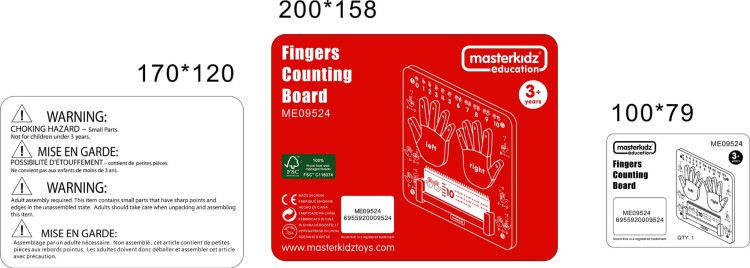 MASTERKIDZ Nauka Liczenia Ścienna Tablica Sensoryczna Flex Montessori