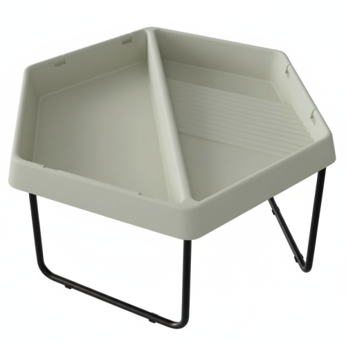 MASTERKIDZ Sześciokątny Stolik Do Zabawy Piaskiem i Wodą Labirynt Regulowana Wysokość