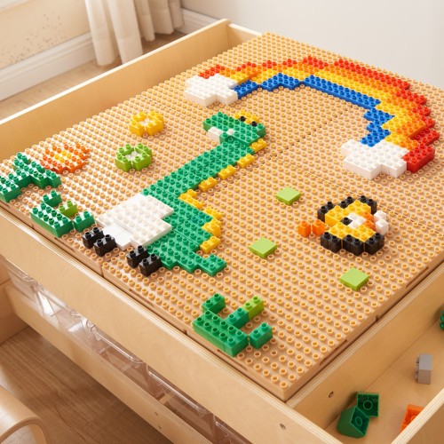 MASTERKIDZ Zestaw 4 Nakładek Na Panel Do Budowania Z Małych Klocków