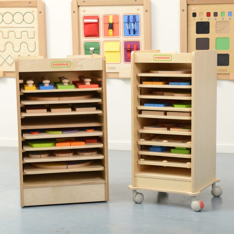 MASTERKIDZ Szafka Do Przechowywania Tabliczek Edukacyjnych