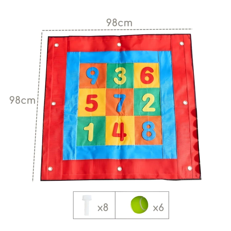 MASTERKIDZ Kwadratowa Tarcza Na Rzepy Rzut Do Celu Do Tablicy STEM