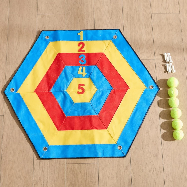 MASTERKIDZ Sześciokątna Tarcza Na Rzepy Rzut Do Celu Do Tablicy STEM