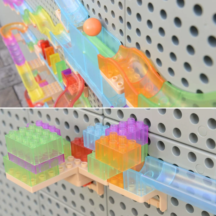 MASTERKIDZ Wolnostojąca Ściana STEM + Akcesoria Kołki Tace Klocki Narzędzia