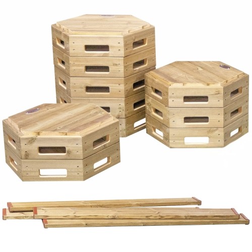 CLASSIC WORLD EDU Drewniany Tor Równoważnia XXL Ścieżka Ruchowa Motoryczna