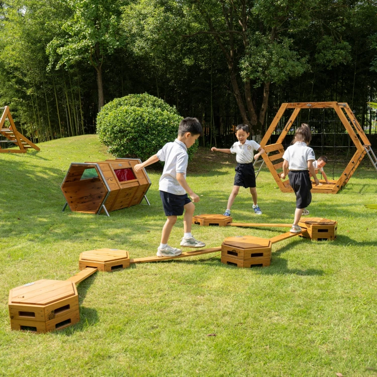 CLASSIC WORLD EDU Drewniany Tor Równoważnia XXL Ścieżka Ruchowa Motoryczna