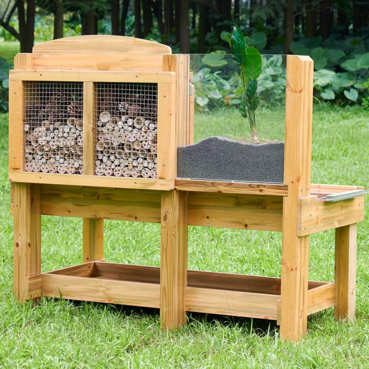 MASTERKIDZ Stół Obserwacyjny Ogrodowa Stacja Badawcza Owadów i Roślin