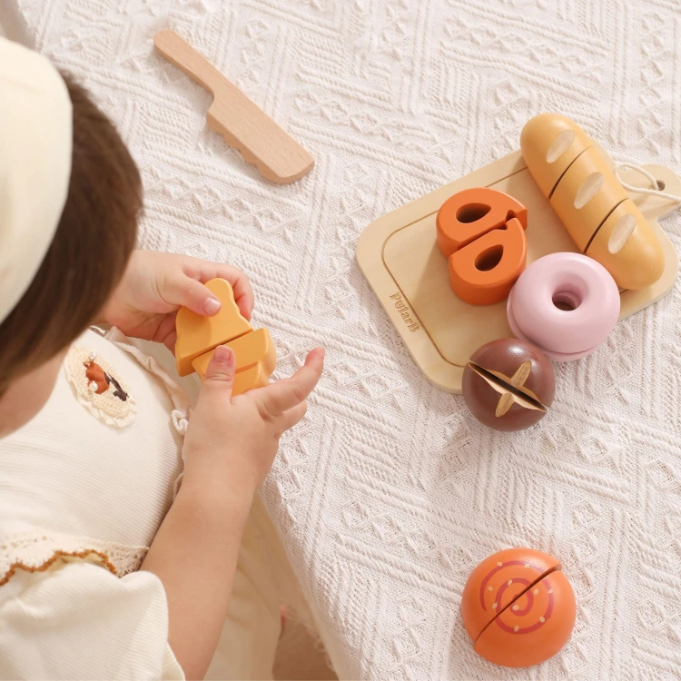 VIGA Drewniany Zestaw Śniadaniowy – Mały Piekarz