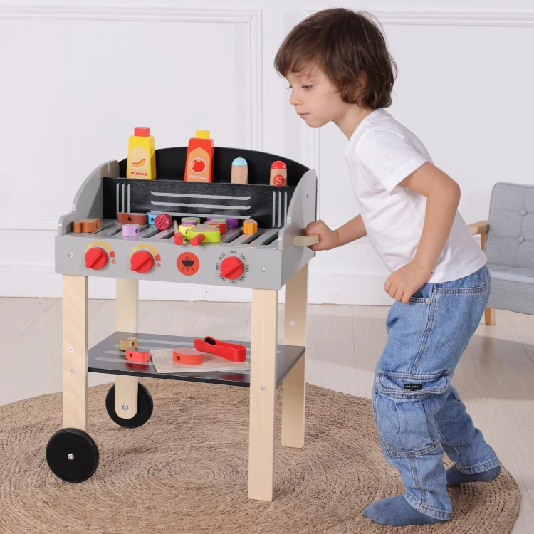 WOOPIE GREEN Grill Drewniany Szaszłyki Warzywa Akcesoria 24el.