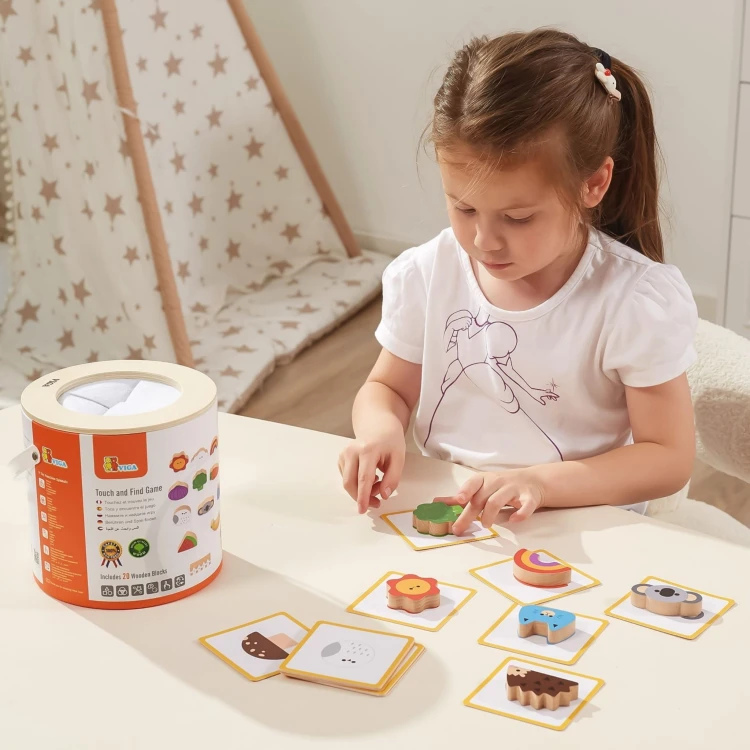 VIGA Drewniana Gra W Ciemno Losowanie Wzorów