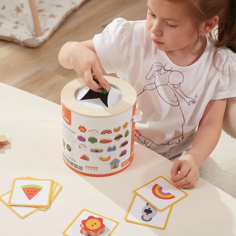 VIGA Drewniana Gra W Ciemno Losowanie Wzorów