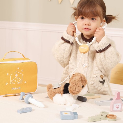 VIGA PolarB Zestaw do pielęgnacji zwierząt – Mały Weterynarz