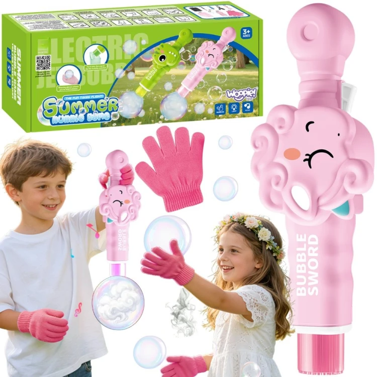 WOOPIE Magiczny Pistolet Na Bańki z Dymem Maszynka Do Baniek Jednorożec