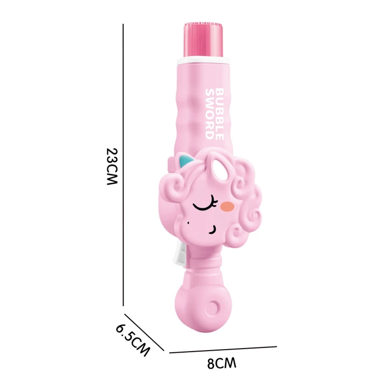 WOOPIE Magiczny Pistolet Na Bańki z Dymem Maszynka Do Baniek Jednorożec