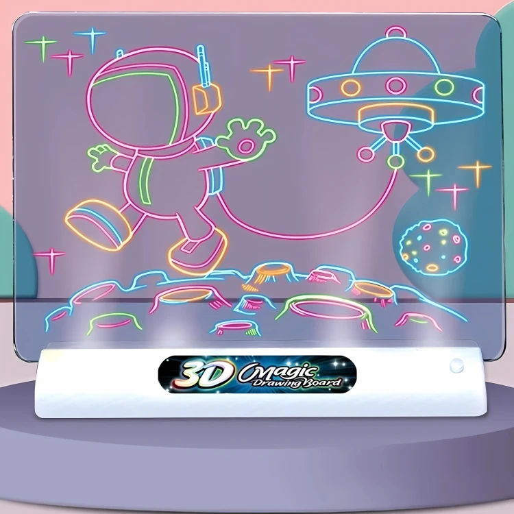 WOOPIE Magiczna Tablica 3D Podświetlenie LED do Rysowania