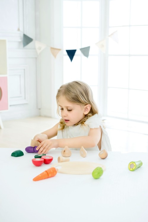 CLASSIC WORLD Drewniany Zestaw do Krojenia Warzyw na Rzepy 16 el.