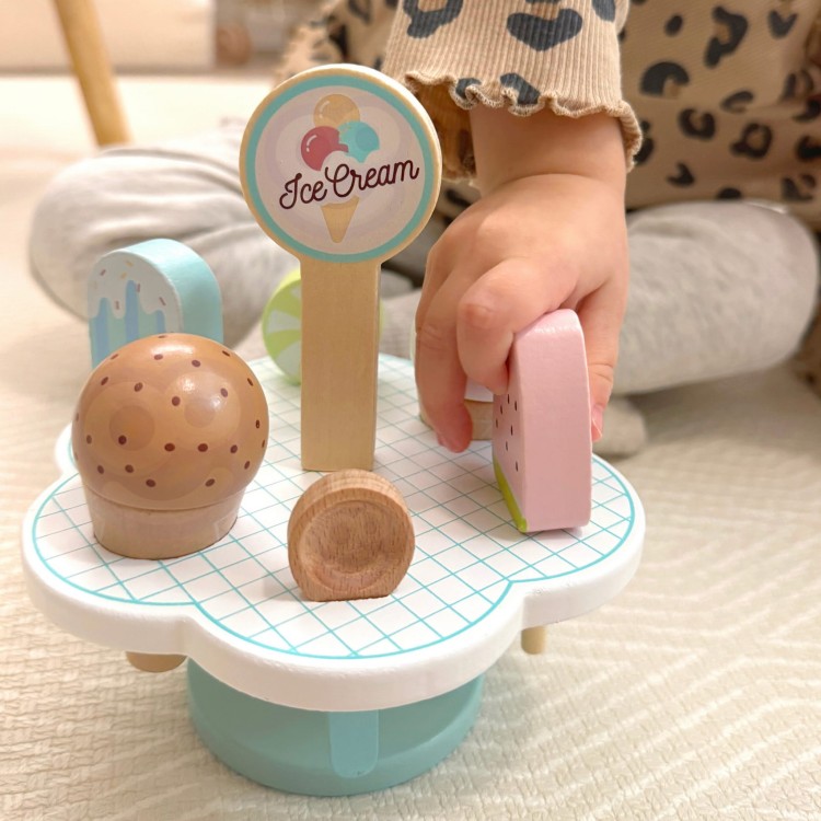 TOOKY TOY Drewniane Lody Magnetyczne na Stojaku