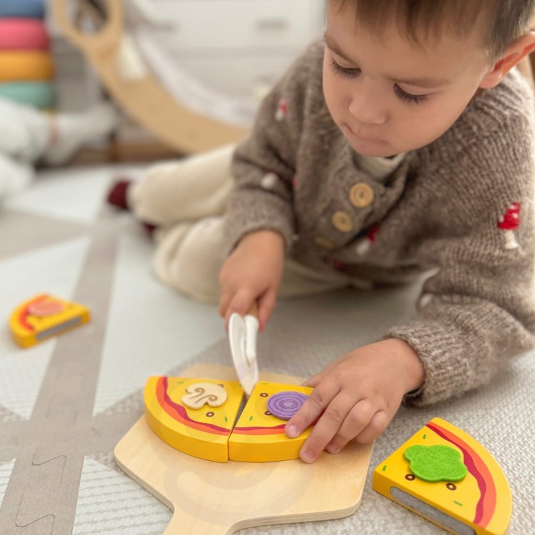 TOOKY TOY Pizzeria Drewniany Piec do Pizzy Akcesoria