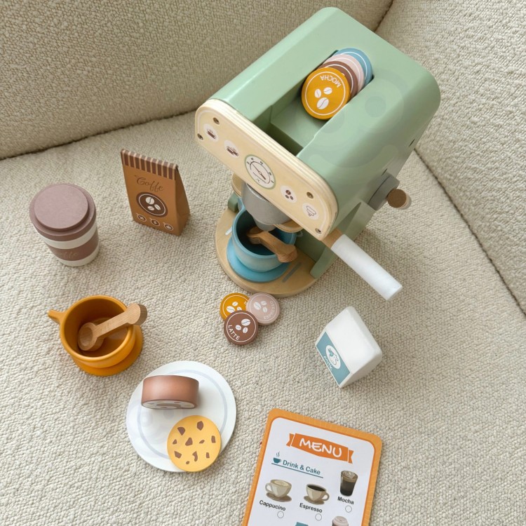 WOOPIE GREEN Drewniany Ekspres do Kawy 25 el Cukiernia Barista