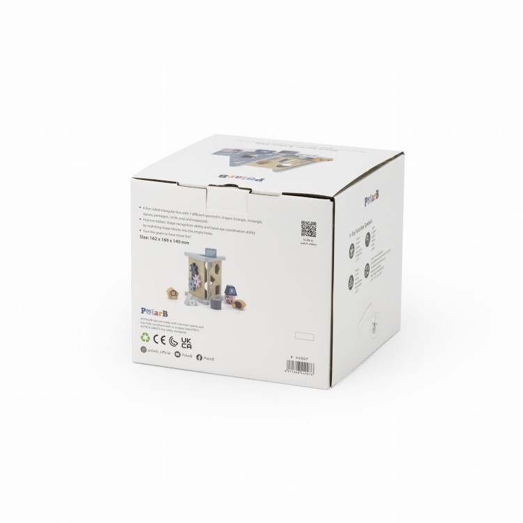 VIGA PolarB Drewniany sorter z klockami piramida Układanka