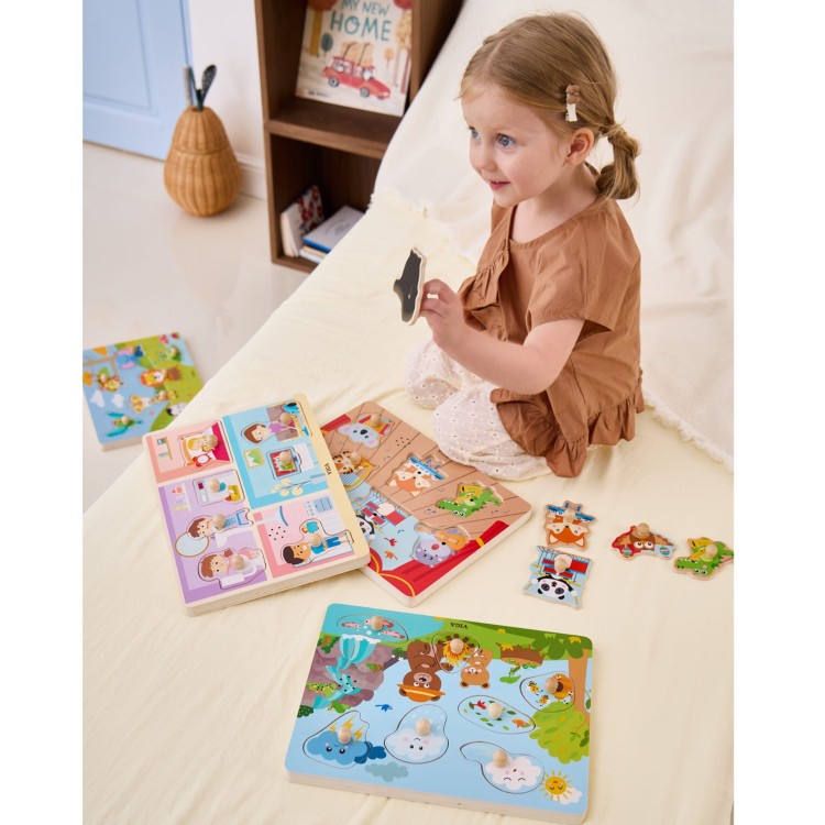 VIGA Puzzle Dźwiękowe Odkrywamy Naturę