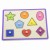 VIGA Drewniane Kolorowe Puzzle Z Pinezkami Kształty
