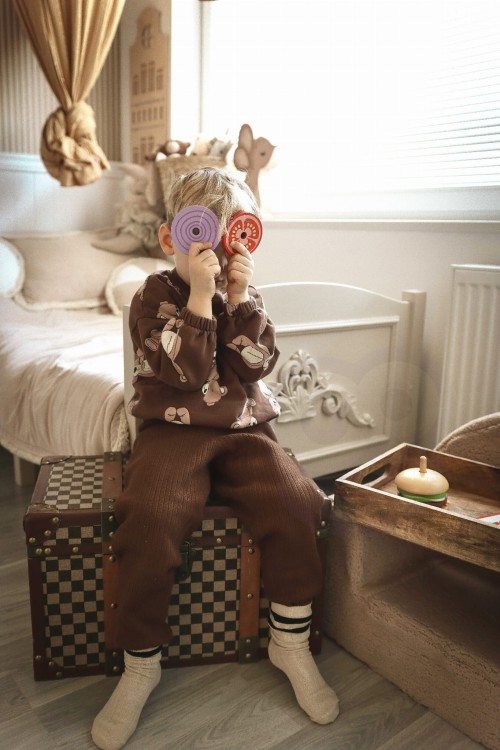 WOOPIE GREEN Drewniany Burger Restauracja Układanka dla Dzieci 15 el. Certyfikat FSC