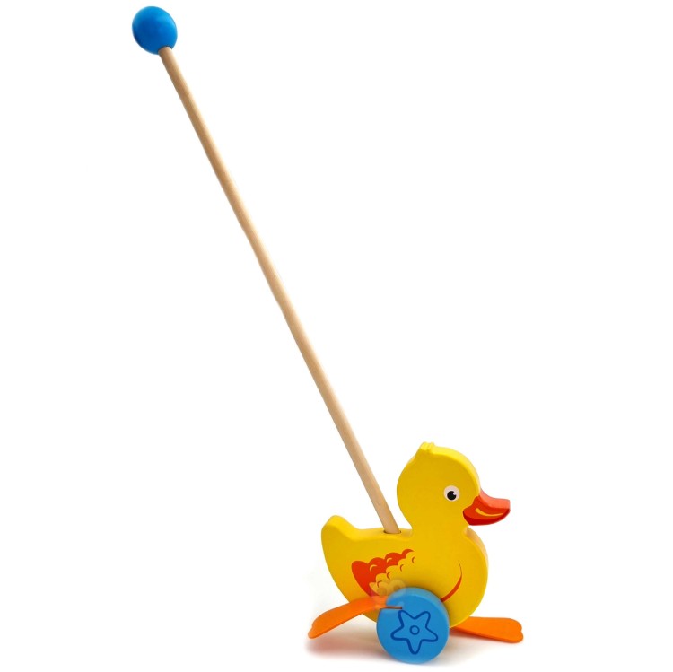 VIGA Drewniany Pchacz Kaczuszka