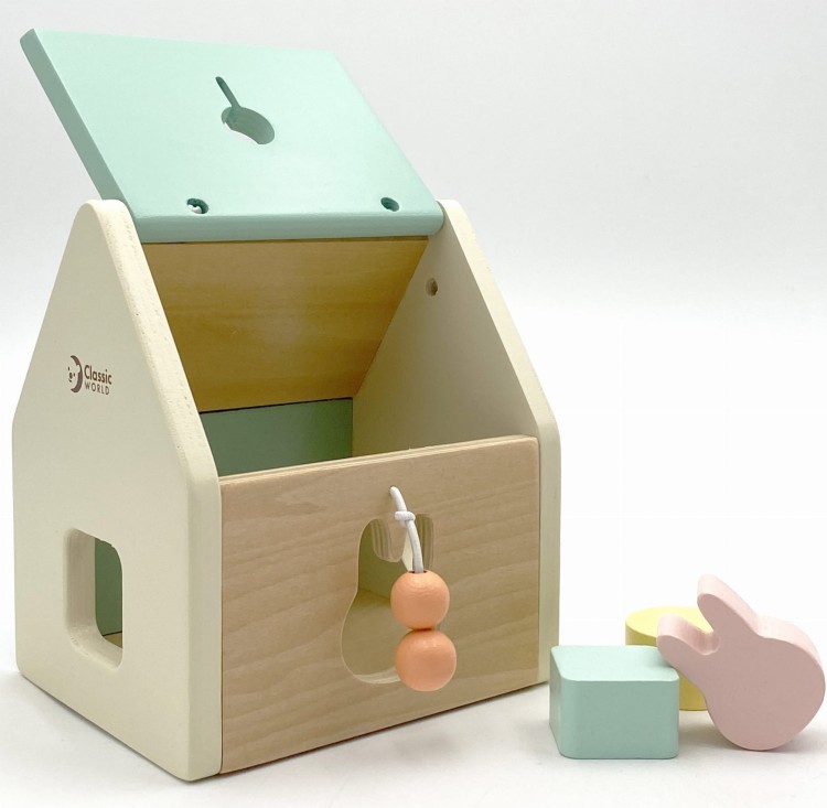 CLASSIC WORLD Pastelowy Zestaw dla Niemowląt Box Pierwsze Zabawki do Nauki od 12 do 18 miesiąca