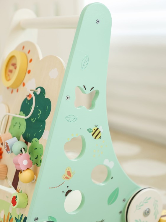 Classic World Drewniany Pchacz Multifunkcyjny 8w1 "Leśny Chodzik"