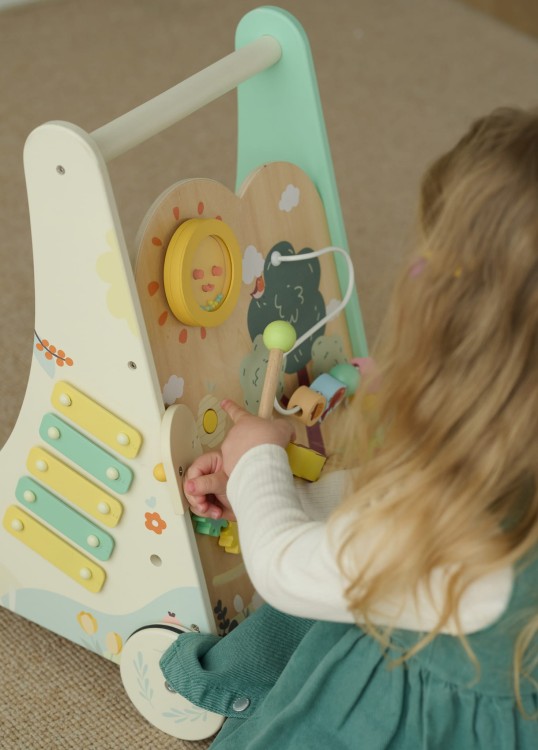 Classic World Drewniany Pchacz Multifunkcyjny 8w1 "Leśny Chodzik"