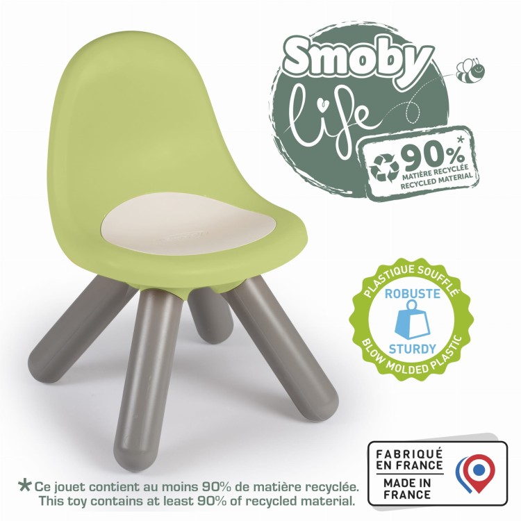 SMOBY Krzesełko z Oparciem Zielone