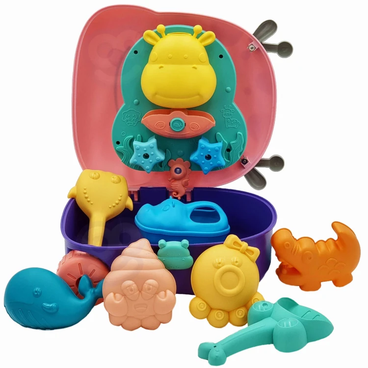 WOOPIE Zestaw do Piasku 3w1 Walizka Jelonek + Zabawka Wodna