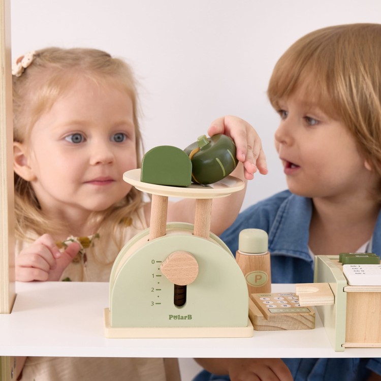 PolarB Drewniana Waga Kuchenna