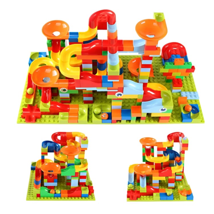 WOOPIE Tor Kulkowy Kulodrom Zjeżdżalnia dla Kulek Konstrukcja 340 el.