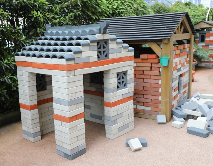 CLASSIC WORLD EDU Mega Klocki Konstrukcyjne Cegiełki EVA Miękkie do Budowania 90 el.