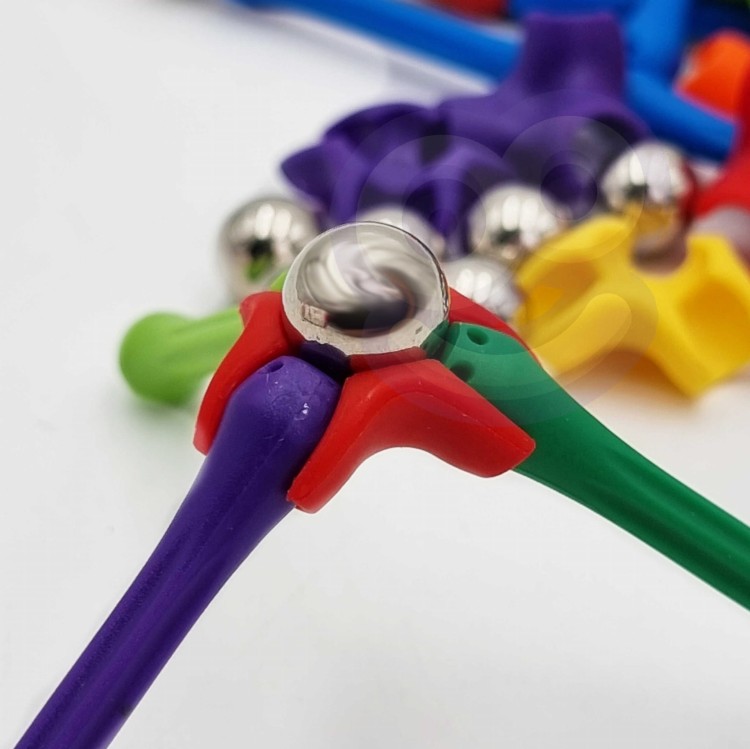 WOOPIE Klocki Magnetyczne Konstrukcyjne Układanka 110 el._8SZT