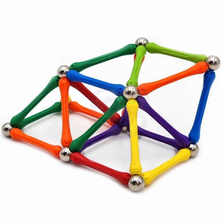 WOOPIE Klocki Magnetyczne Konstrukcyjne Układanka 110 el._8SZT