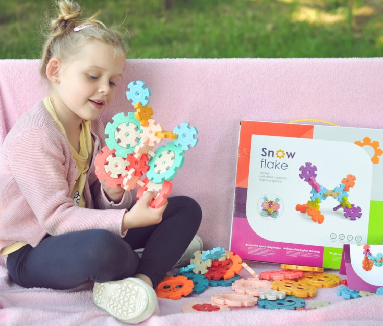 WOOPIE Klocki Konstrukcyjne Wafle Jeżyki 52 el.