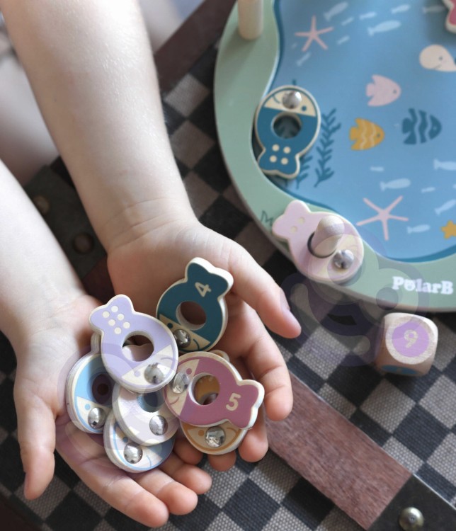 Drewniana Gra Łowienie Rybek VIGA PolarB