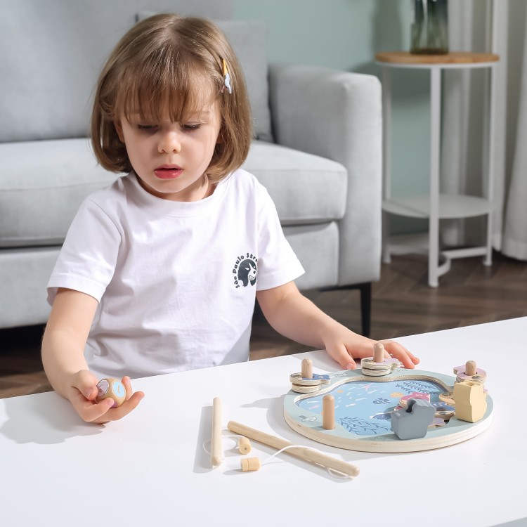 Drewniana Gra Łowienie Rybek VIGA PolarB