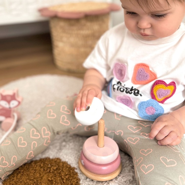 Zestaw Lisek Drewniana Piramidka + Lisek do Ciągnięcia VIGA PolarB